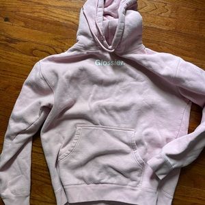 Glossier Original Pink Hoodie